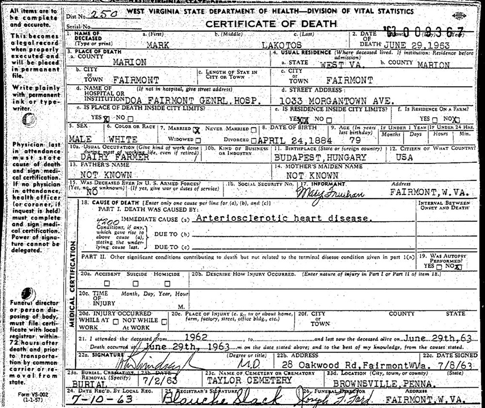 death cert